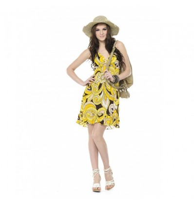 Printed Chiffon Dress